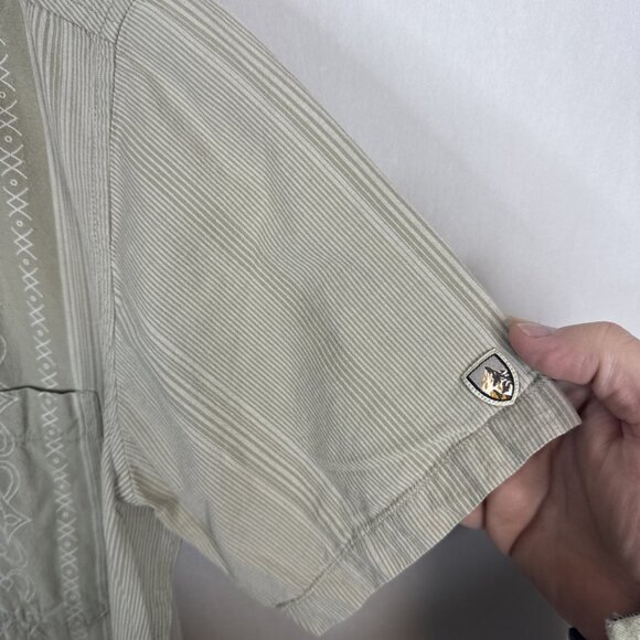 KÜHL Organic Cotton Short Sleeve Button Up Shirt Men’s S - Picture 2 of 6